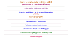 Desktop Screenshot of eduscience.hu